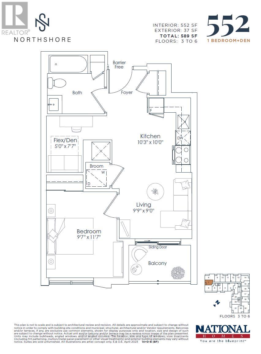 MLS® listing #29346565 for sale located at 407 - 500 PLAINS ROAD E