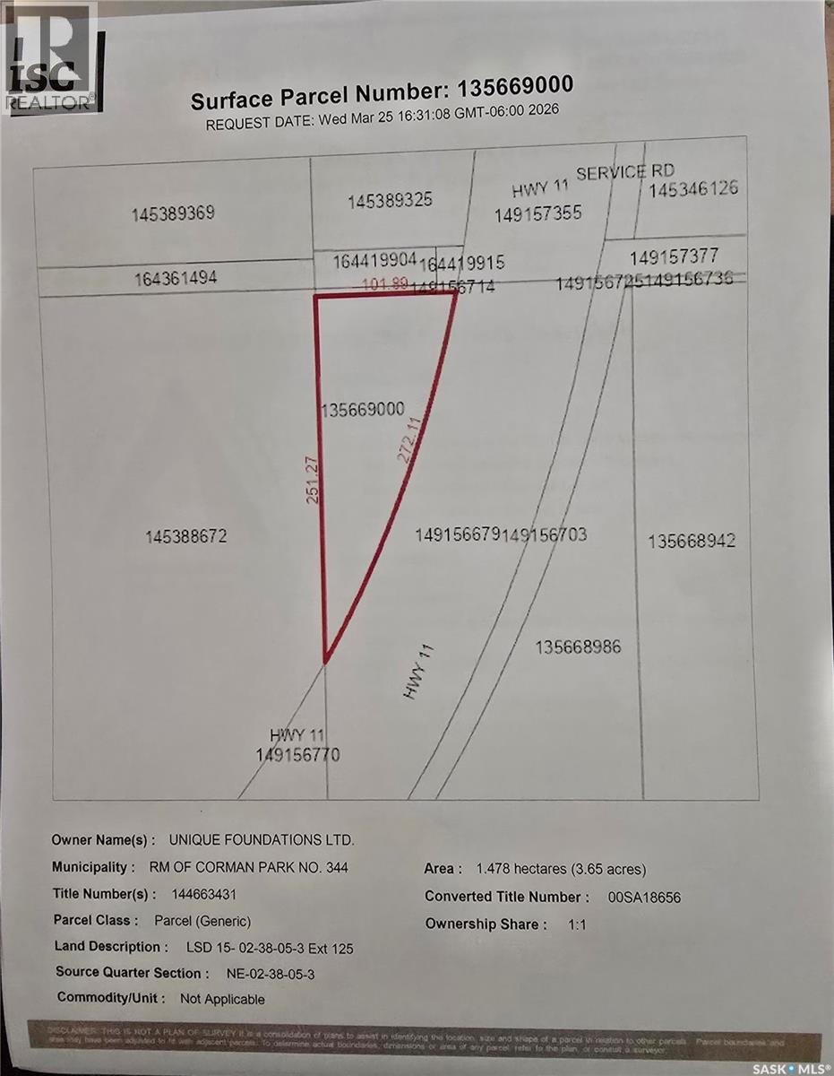 MLS® listing #29524902 for sale located at 3.6 Acre Build Site
