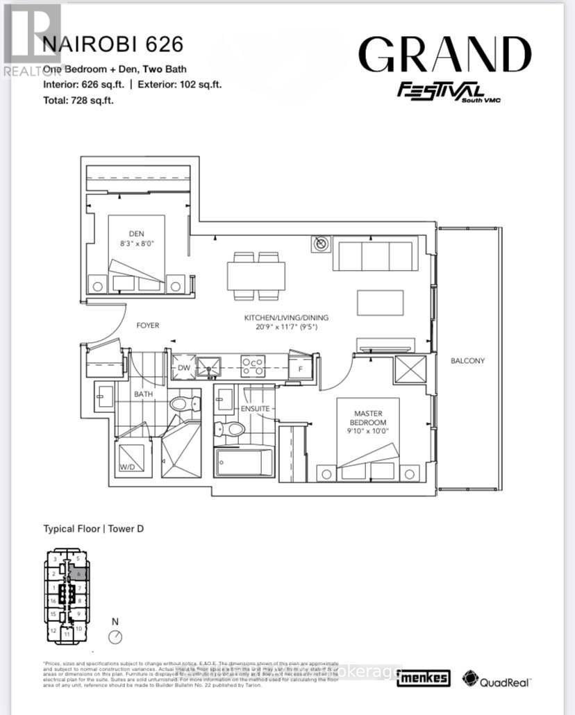 MLS® listing #29528620 for sale located at 1506 - 28 INTERCHANGE WAY