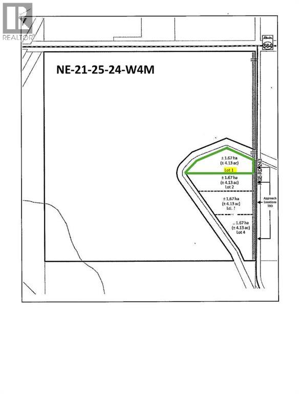 MLS® listing #29757433 for sale located at Lot 1 Range Road 243 & Hwy 564