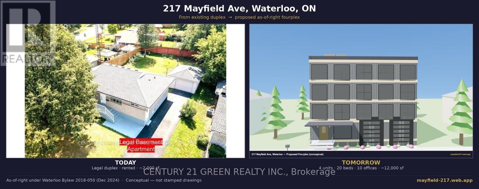MLS® listing #29951014 for sale located at 217 MAYFIELD AVENUE