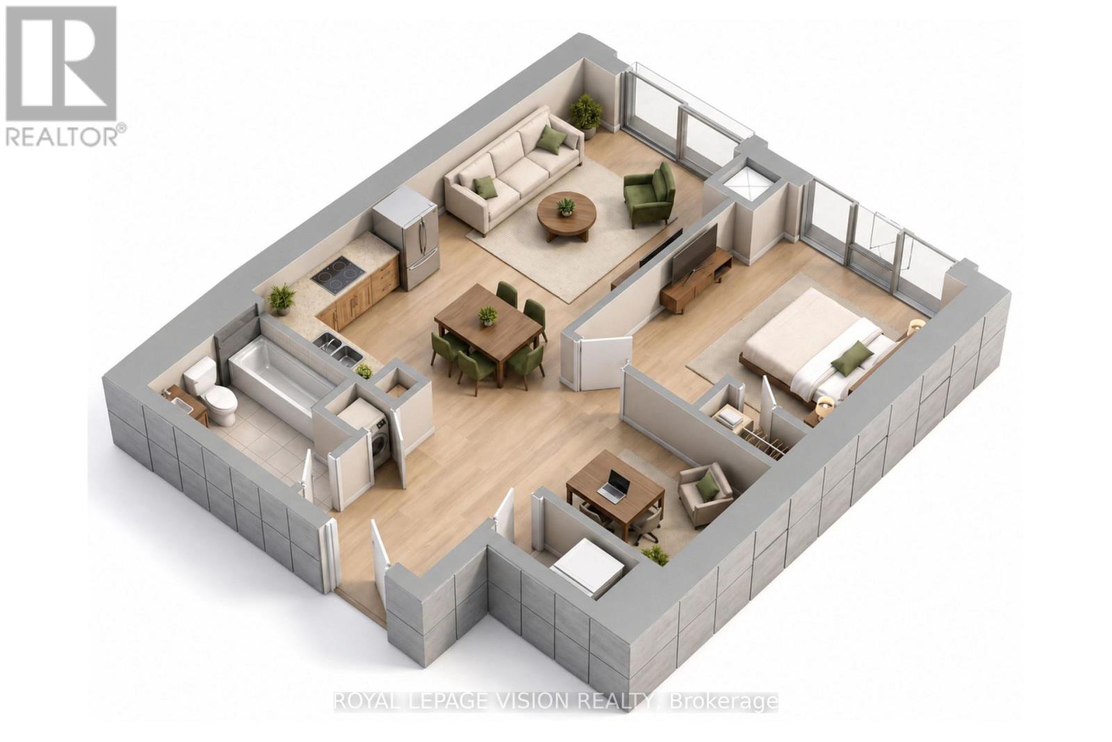 MLS® listing #30122428 for sale located at 1005 - 225 VILLAGE GREEN SQUARE