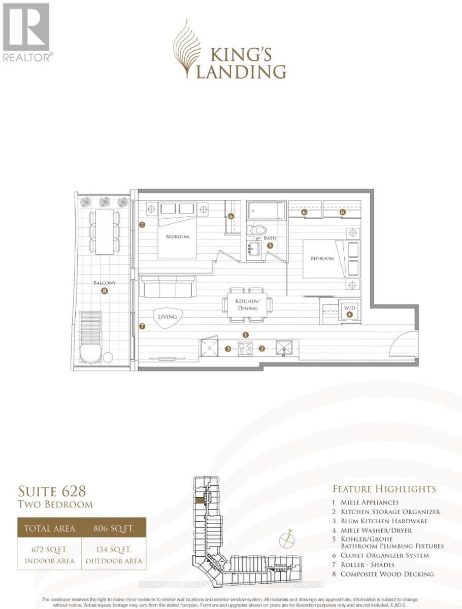 MLS® listing #30149559 for sale located at 628 - 68 ESTHER SHINER BOULEVARD