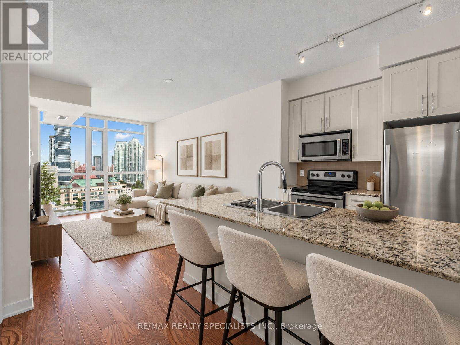 MLS® listing #30451217 for sale located at 1401 - 4065 BRICKSTONE MEWS