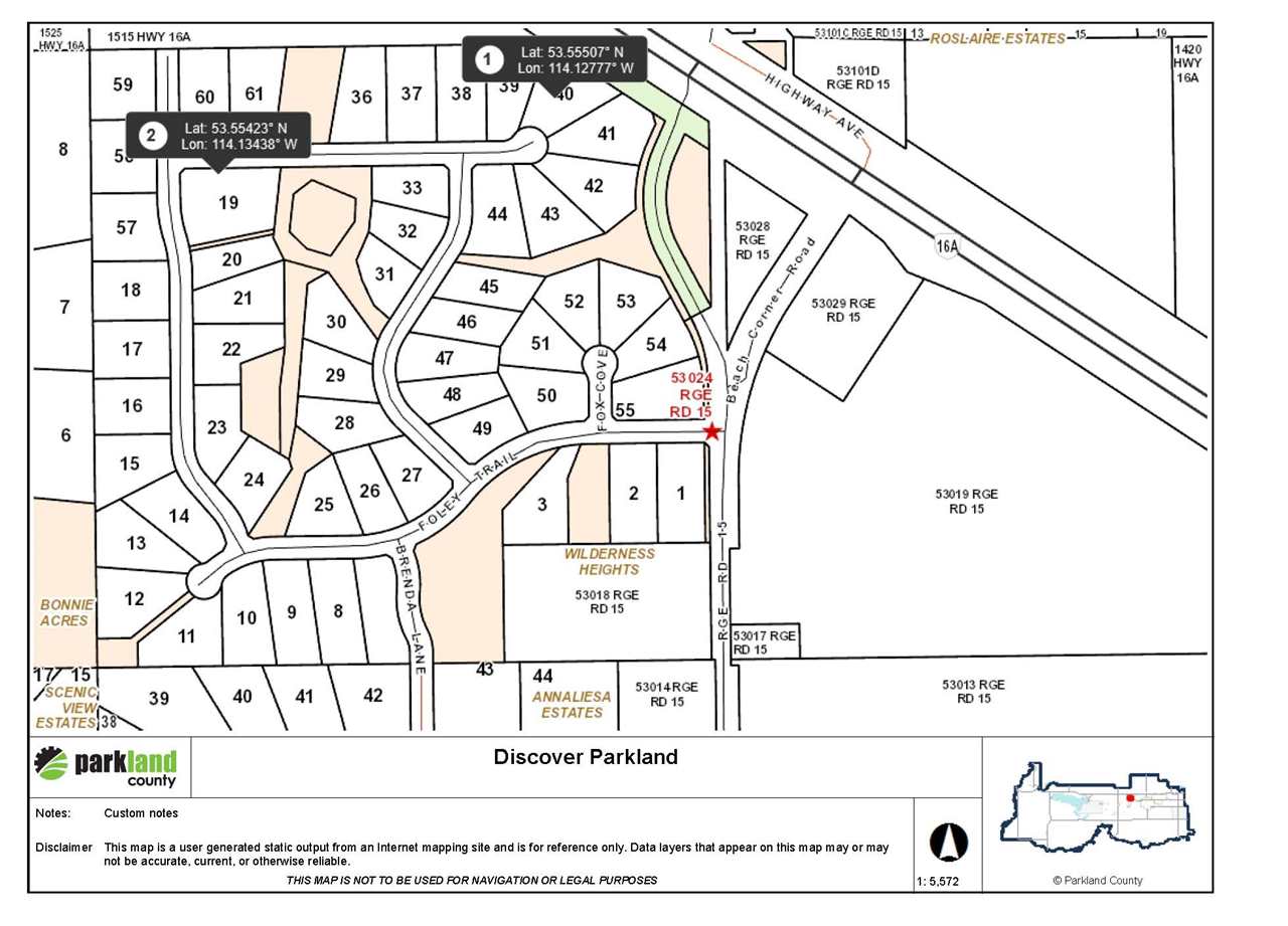 Parkland County Subdivision Maps 19 53024 Rge Rd 15, Rural Parkland County, Alberta | Mls® # E4134772 |  Edmonton Homes For Sale