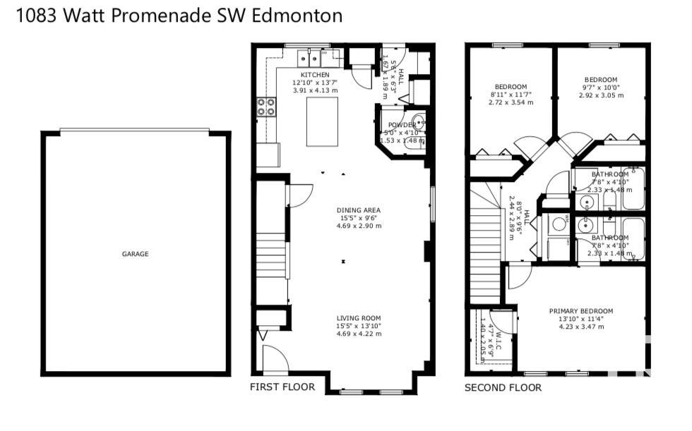 Third View of 1083 WATT Promenade, Walker, Edmonton, Alberta, T6X 1T7