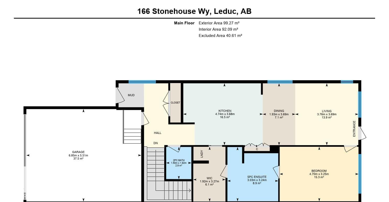 Second View of 166 Stonehouse Way, Southfork, Leduc, Alberta, T9E 1R2
