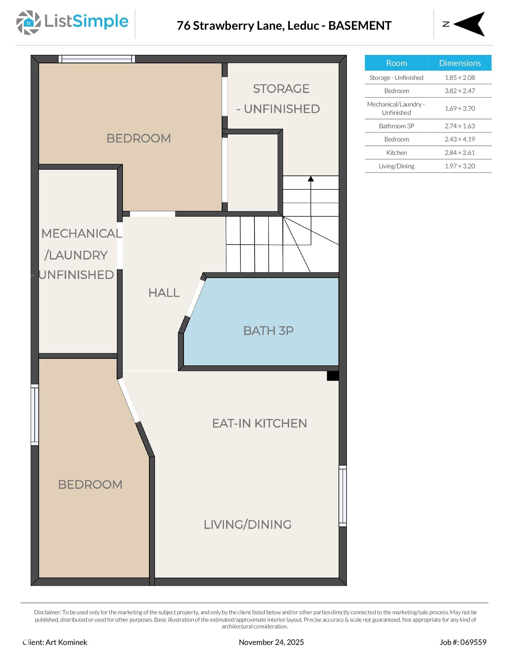 Fifth View of 76 STRAWBERRY Lane, Suntree (Leduc), Leduc, Alberta, T9E 8R6