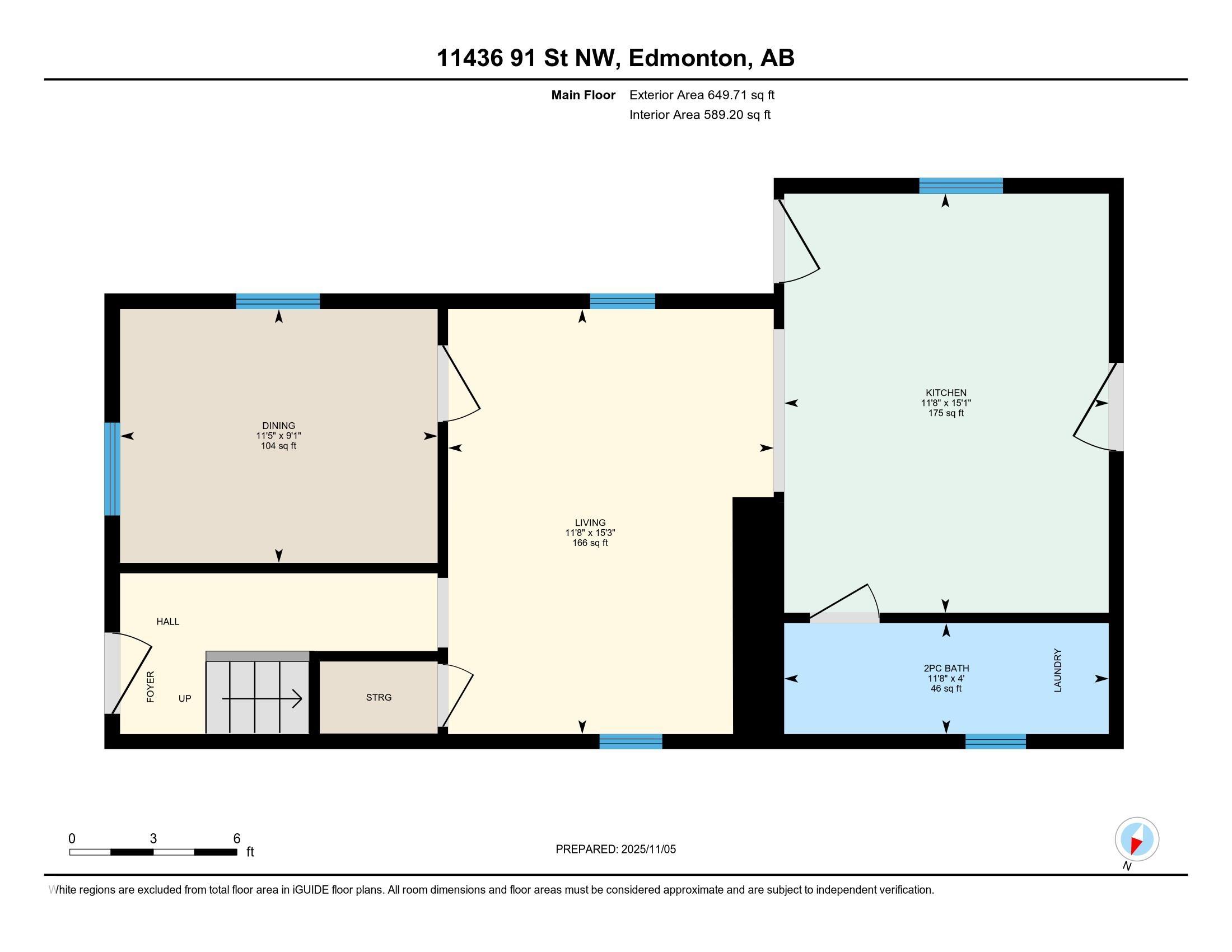 Second View of 11436 91 Street, Alberta Avenue, Edmonton, Alberta, T5B 4A5