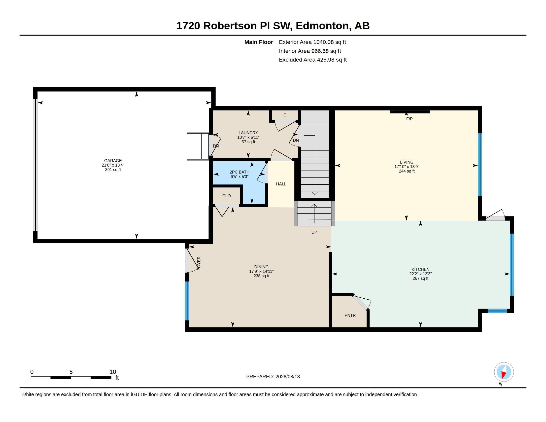 Third View of 1720 ROBERTSON Place, Rutherford (Edmonton), Edmonton, Alberta, T6W 1H8