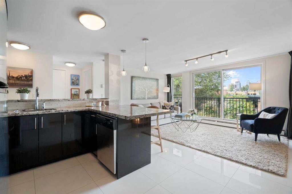 Third View of 414, 515 22 Avenue SW, Cliff Bungalow, Calgary, Alberta, T2S0H5