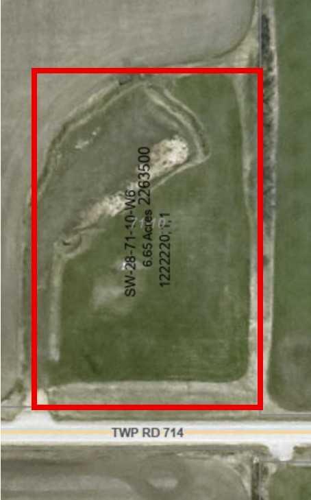SW-28-71-10-6, 6.65 acre parcel - Lot 1 off  , A2240219, Alberta,