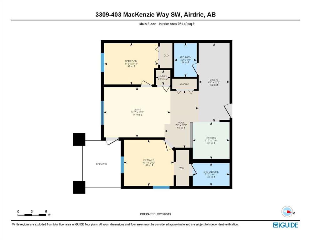 Fifth View of 3309, 403 Mackenzie Way SW, Downtown, Airdrie, Alberta, T4B3V7