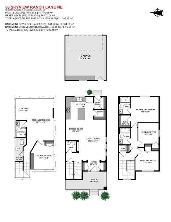 Third View of 56 Skyview Ranch Lane NE, Skyview Ranch, Calgary, Alberta, T3N 0K5
