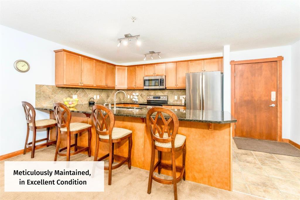 Third View of 201, 170 Crossbow Place , Three Sisters, Canmore, Alberta, T1W 3H4