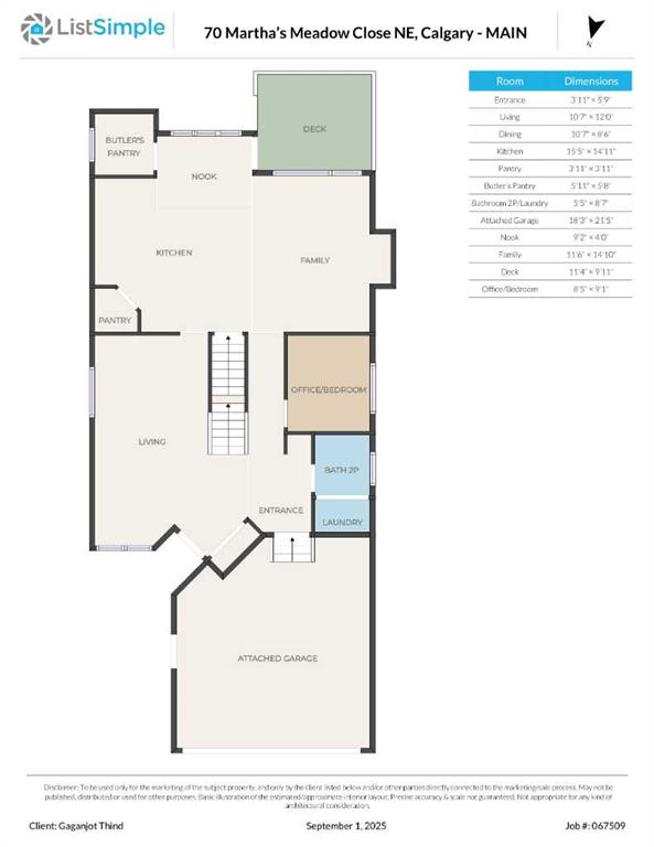 Fourth View of 70 Martha's Meadow Close NE, Martindale, Calgary, Alberta, T3J 4N7