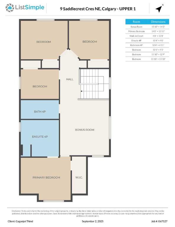 Fifth View of 9 Saddlecrest Crescent NE, Saddle Ridge, Calgary, Alberta, T3J0C6