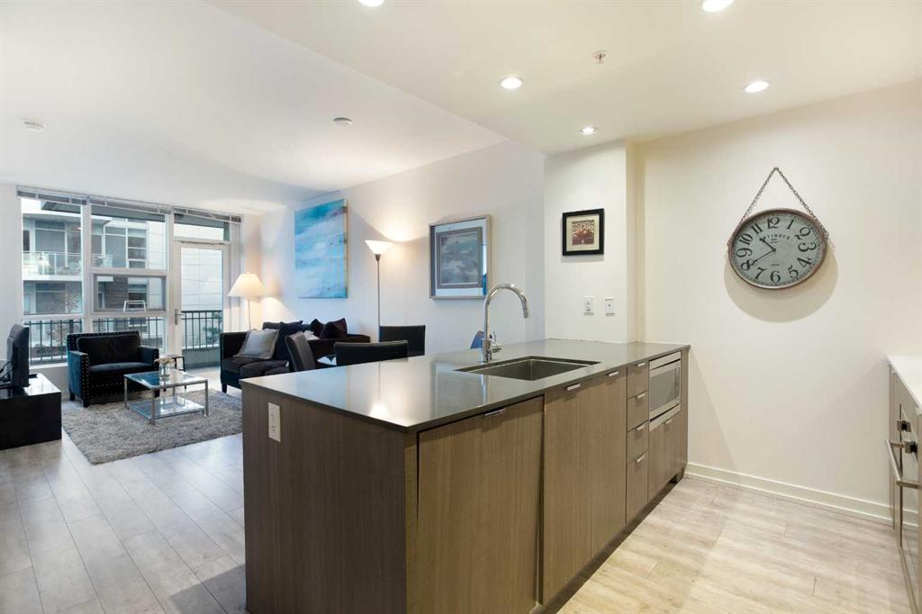 Fourth View of 205, 51 Waterfront Mews SW, Chinatown, Calgary, Alberta, T2P 0X3