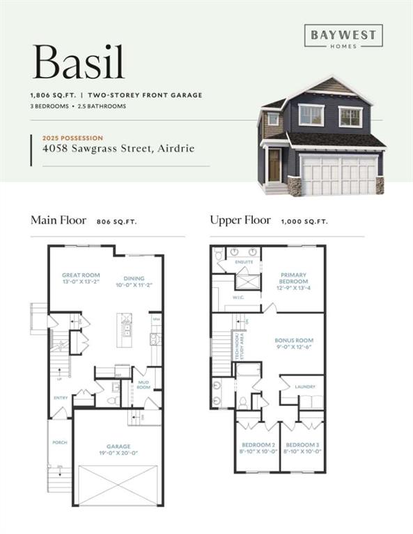 Third View of 4058 Sawgrass Street NW, Sawgrass Park, Airdrie, Alberta, T4B 5V4