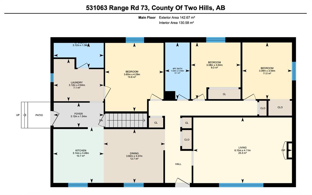 Fourth View of 531063 Rge Rd 73  , NONE, Rural Two Hills No. 21, County of, Alberta, T0B 1A0