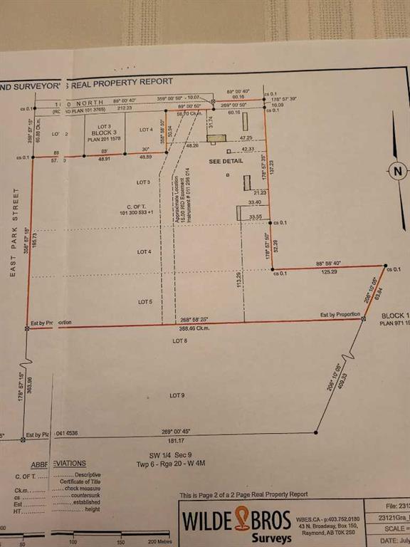 Second View of 595E 100 N  , NONE, Raymond, Alberta, T0K 2S0