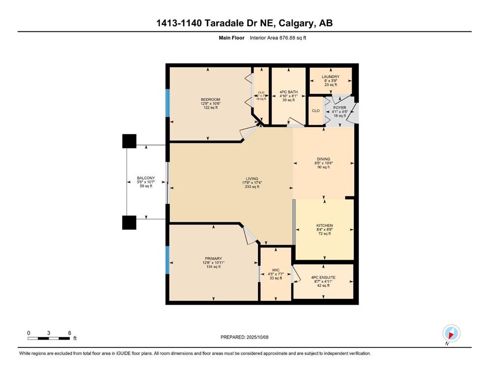 Third View of 1413, 1140 Taradale Drive NE, Taradale, Calgary, Alberta, T3J 0G1