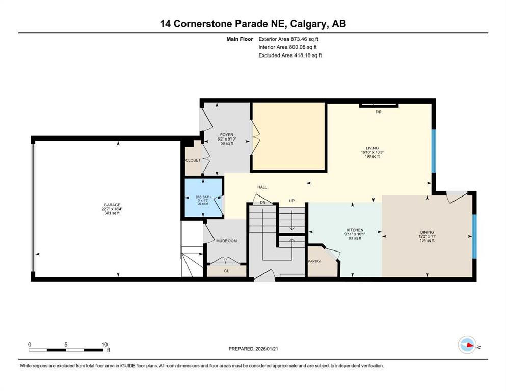 Fourth View of 14 Cornerstone Parade NE, Cornerstone, Calgary, Alberta, T3N 2E5