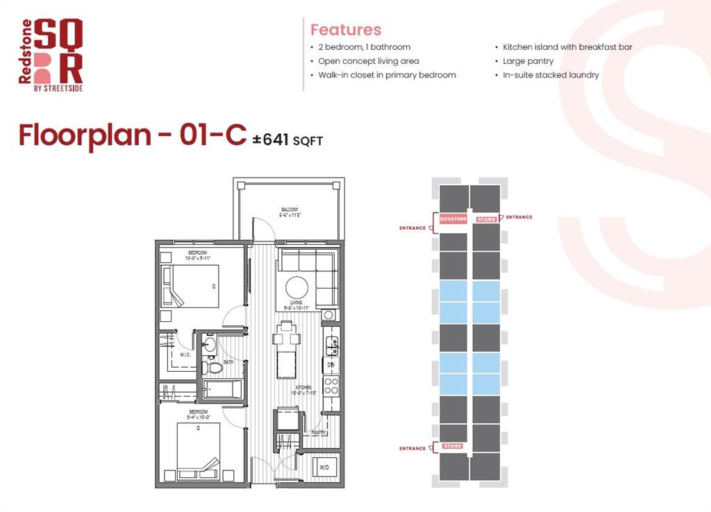 Fourth View of 1109, 65 Red Embers Plaza NE, Redstone, Calgary, Alberta, T3N 2W4