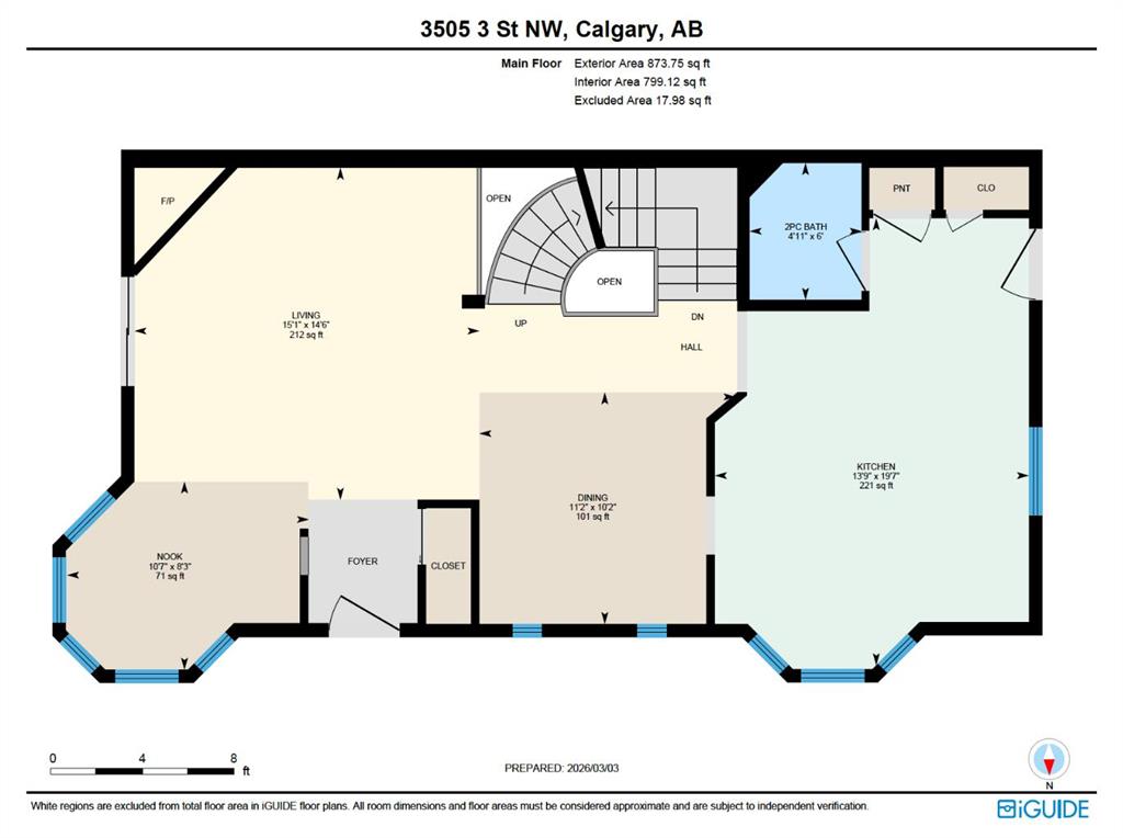 Fifth View of 3505 3 Street NW, Highland Park, Calgary, Alberta, T2K 0Z6