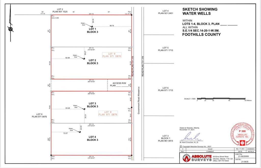 Fourth View of Lot #3 16 Street W, NONE, Rural Foothills County, Alberta, T0L 0A0