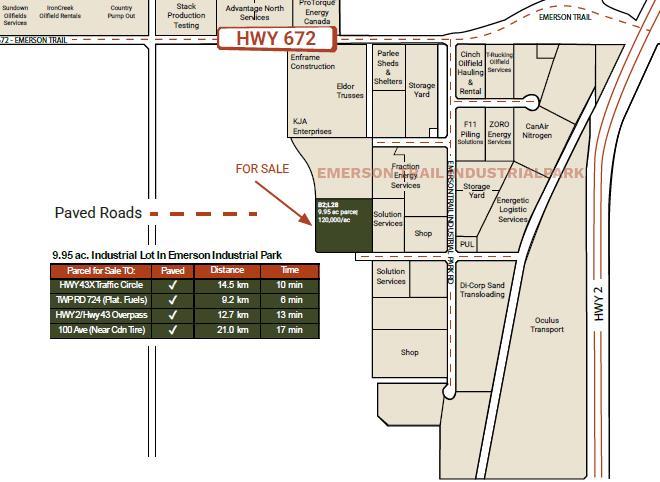 Second View of B2, L28 Pt: NW-11-73-6-W6 Emerson Trail Industrial Pk Rd  , Emerson Trail Industrial Park, Rural Grande Prairie No. 1, County of, Alberta, T0H 3C0