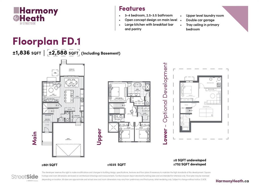 Third View of 1040 Sailfin Heath , Harmony, Rural Rocky View County, Alberta, T3Z 0K1