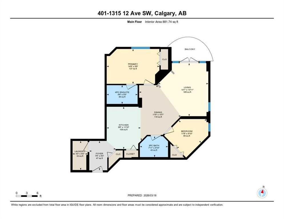 Fifth View of 401, 1315 12 Avenue SW, Beltline, Calgary, Alberta, T3C 0P6