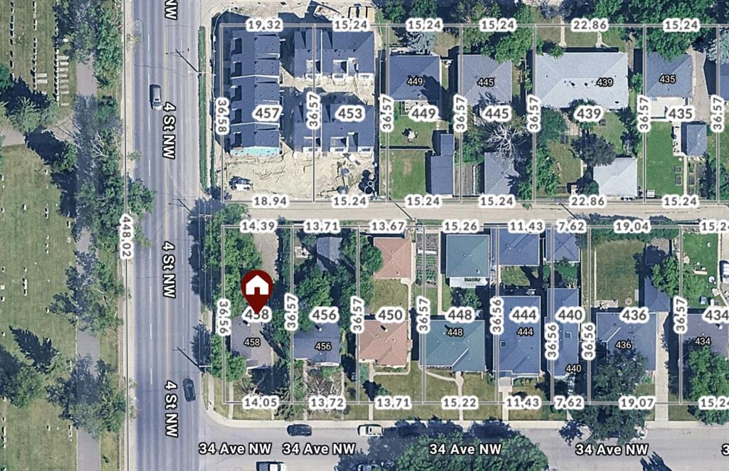 Third View of 458 34 Avenue NW, Highland Park, Calgary, Alberta, T2K0B8