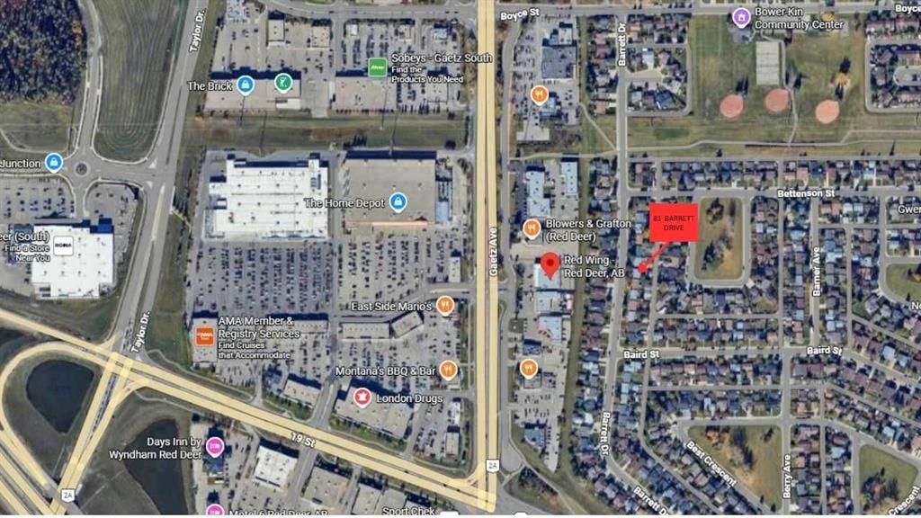 Third View of 83 Barrett Drive  , Bower, Red Deer, Alberta, T4R 1H2