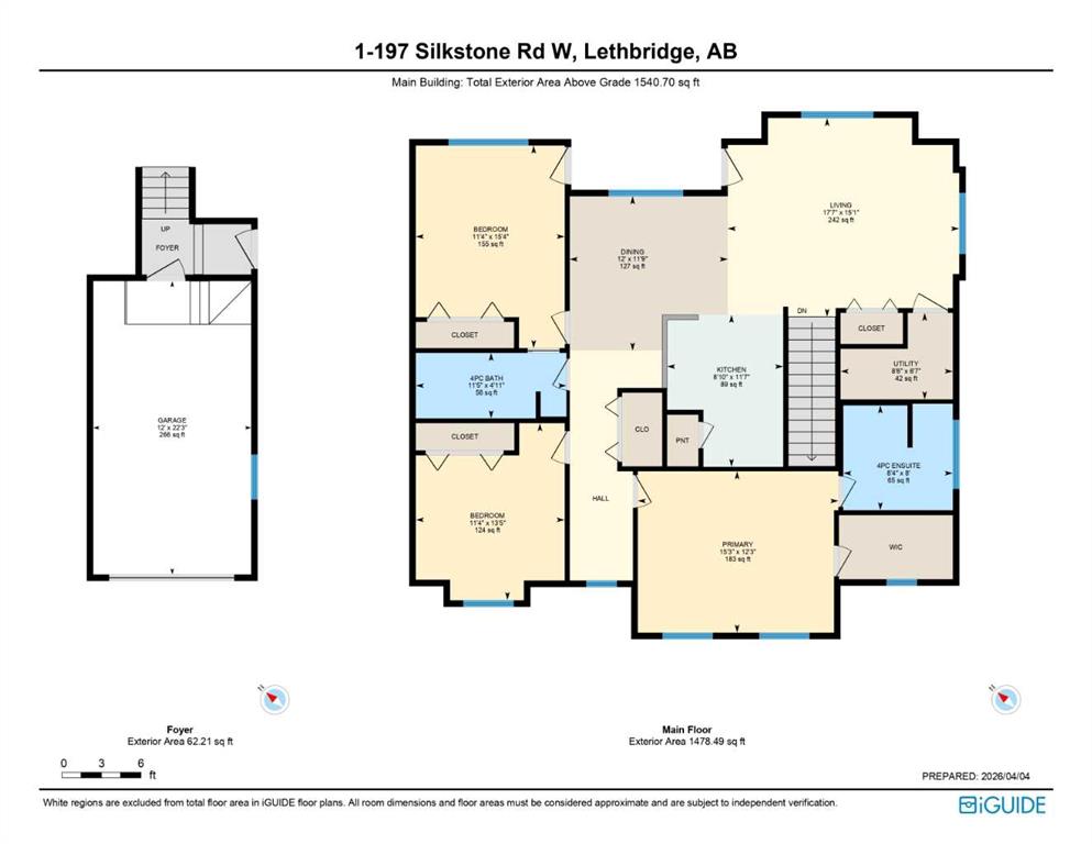 Fifth View of 1, 197 Silkstone Road W, Copperwood, Lethbridge, Alberta, T1J 4J9