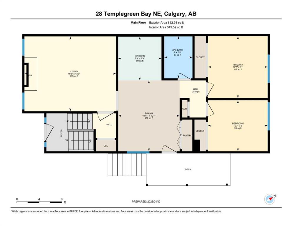 Fourth View of 28 Templegreen Bay NE, Temple, Calgary, Alberta, T1Y 4Z3