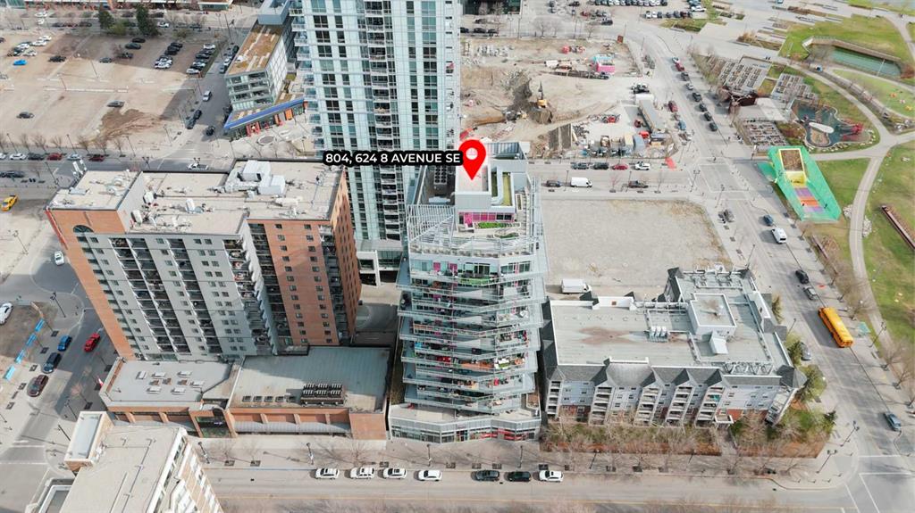 Third View of 804, 624 8 Avenue SE, Downtown East Village, Calgary, Alberta, T2G 0M1