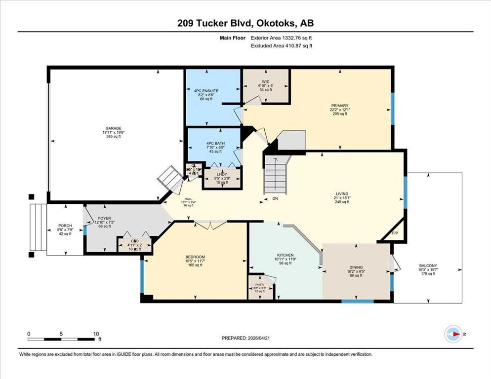 Fifth View of 209 Tucker Boulevard , Westmount_OK, Okotoks, Alberta, T1S 2K1