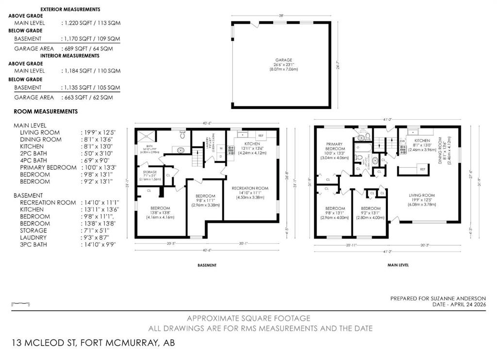 Fourth View of 13 Mcleod Street , Downtown, Fort McMurray, Alberta, T9H 1Z4