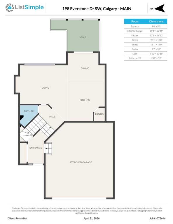Fourth View of 198 Everstone Drive SW, Evergreen, Calgary, Alberta, T2Y4V1