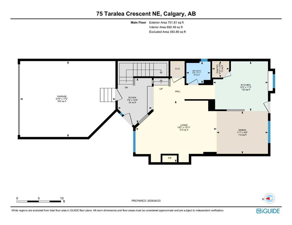 Fifth View of 75 Taralea Crescent NE, Taradale, Calgary, Alberta, T3J 5A8