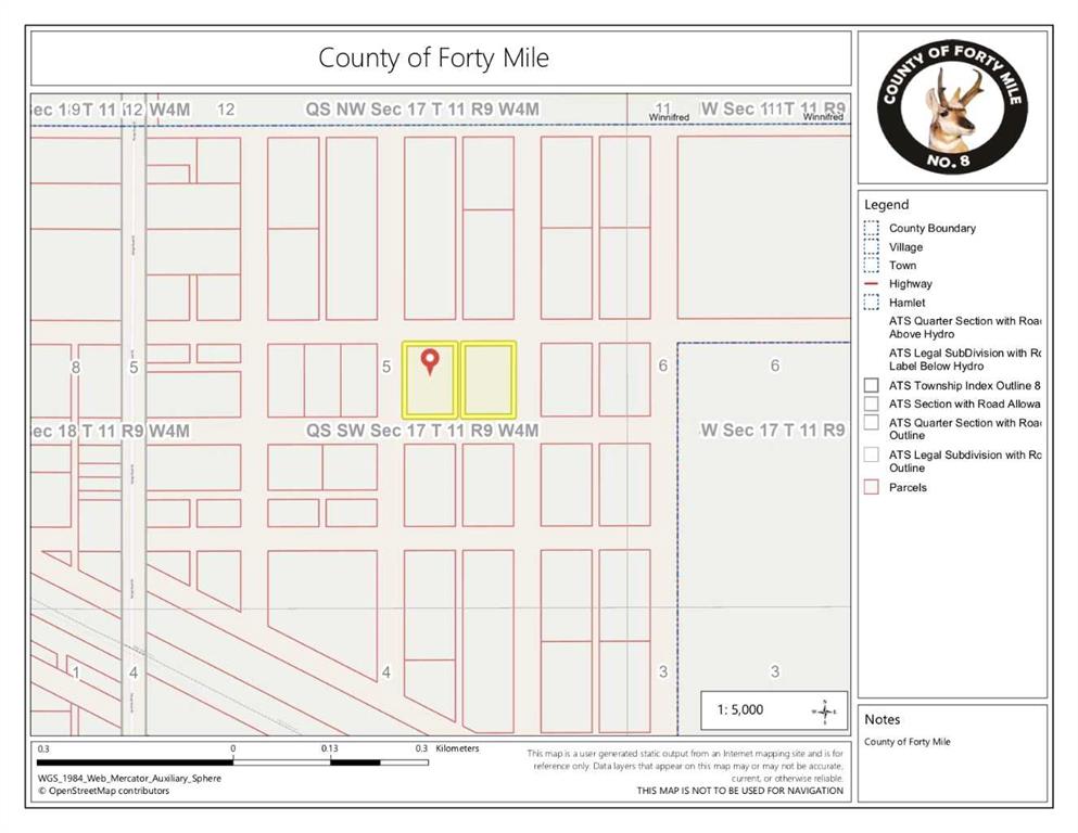 Third View of  Dunbar/Park Street , Winnifred, Rural Forty Mile No. 8, County of, Alberta, T0K 0G0