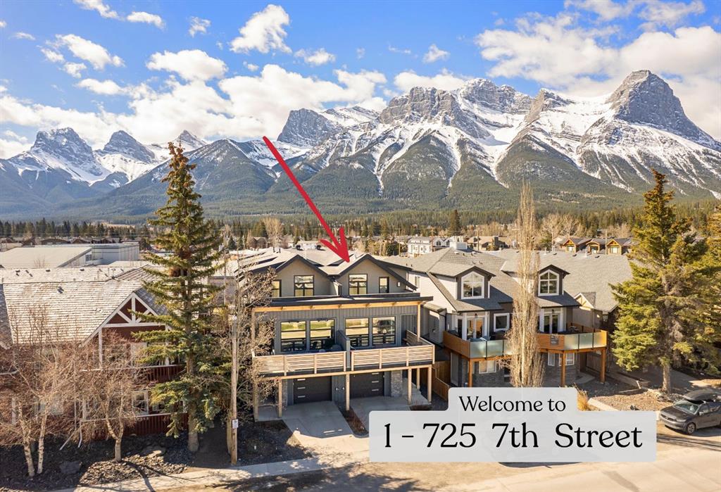 Second View of 1, 725 7 Street , South Canmore, Canmore, Alberta, T1W 2C3