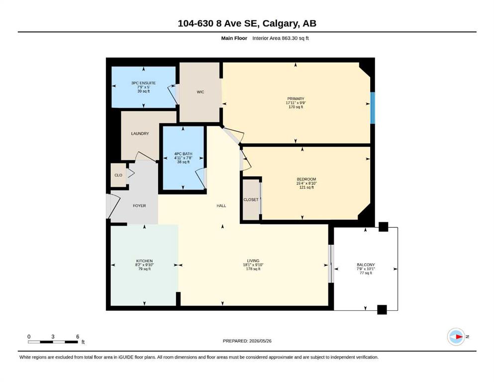 Second View of 104, 630 8 Avenue SE, Downtown East Village, Calgary, Alberta, T2G 5T2