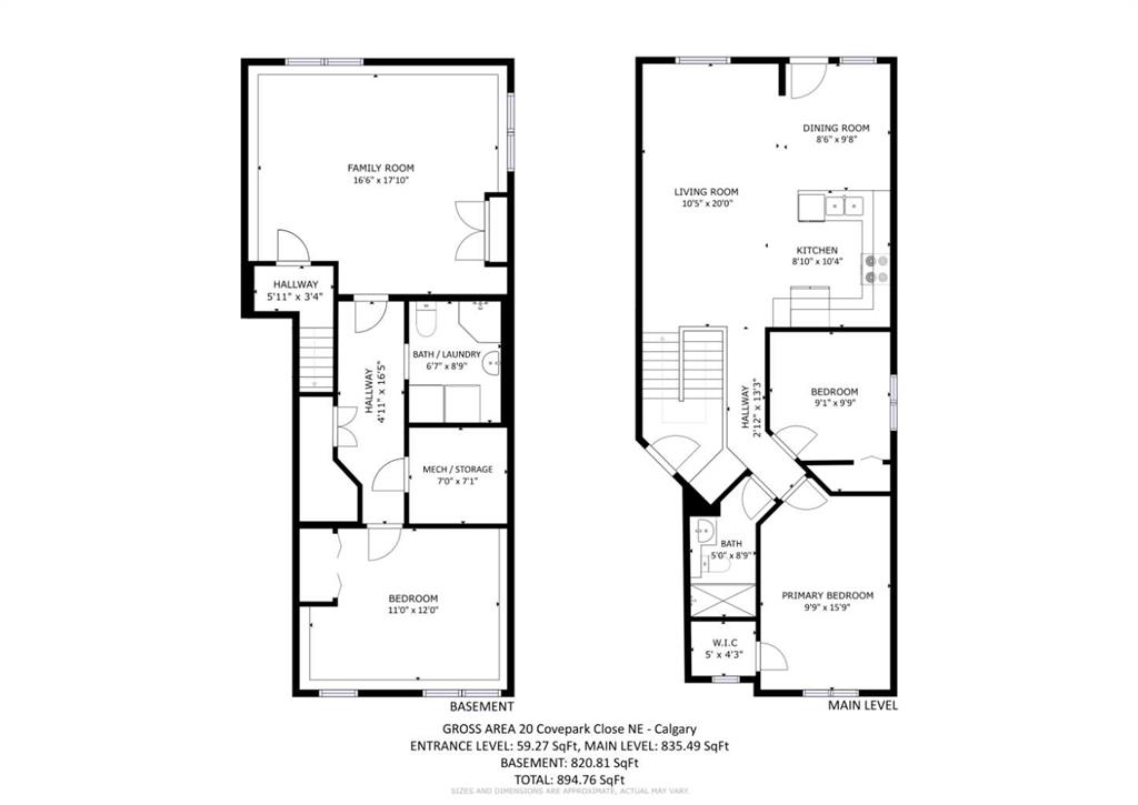 Third View of 20 Covepark Close NE, Coventry Hills, Calgary, Alberta, T3K 5R3