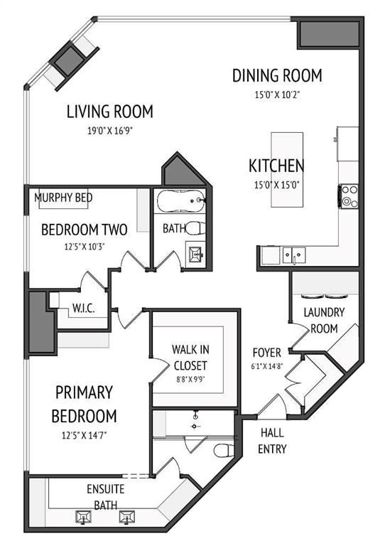 Third View of 1410, 720 13 Avenue SW, Beltline, Calgary, Alberta, T2R 1M5