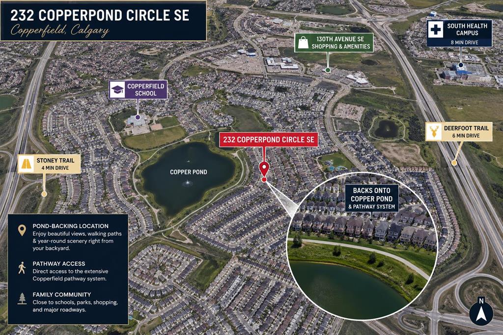 Third View of 232 Copperpond Circle SE, Copperfield, Calgary, Alberta, T2Z0R3