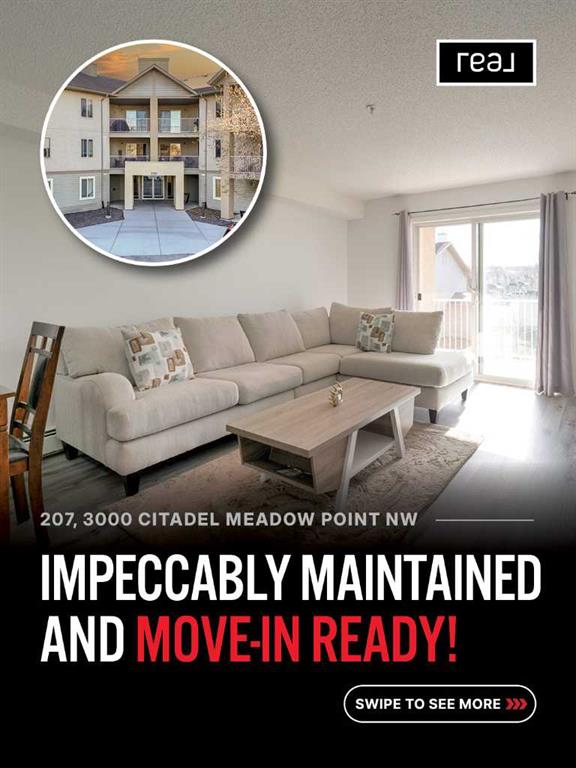 Fifth View of 207, 3000 Citadel Meadow Point NW, Citadel, Calgary, Alberta, T3G 5N5