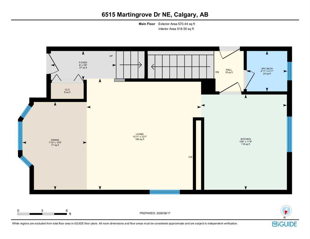 Fifth View of 6515 Martingrove Drive NE, Martindale, Calgary, Alberta, T3J 2T7